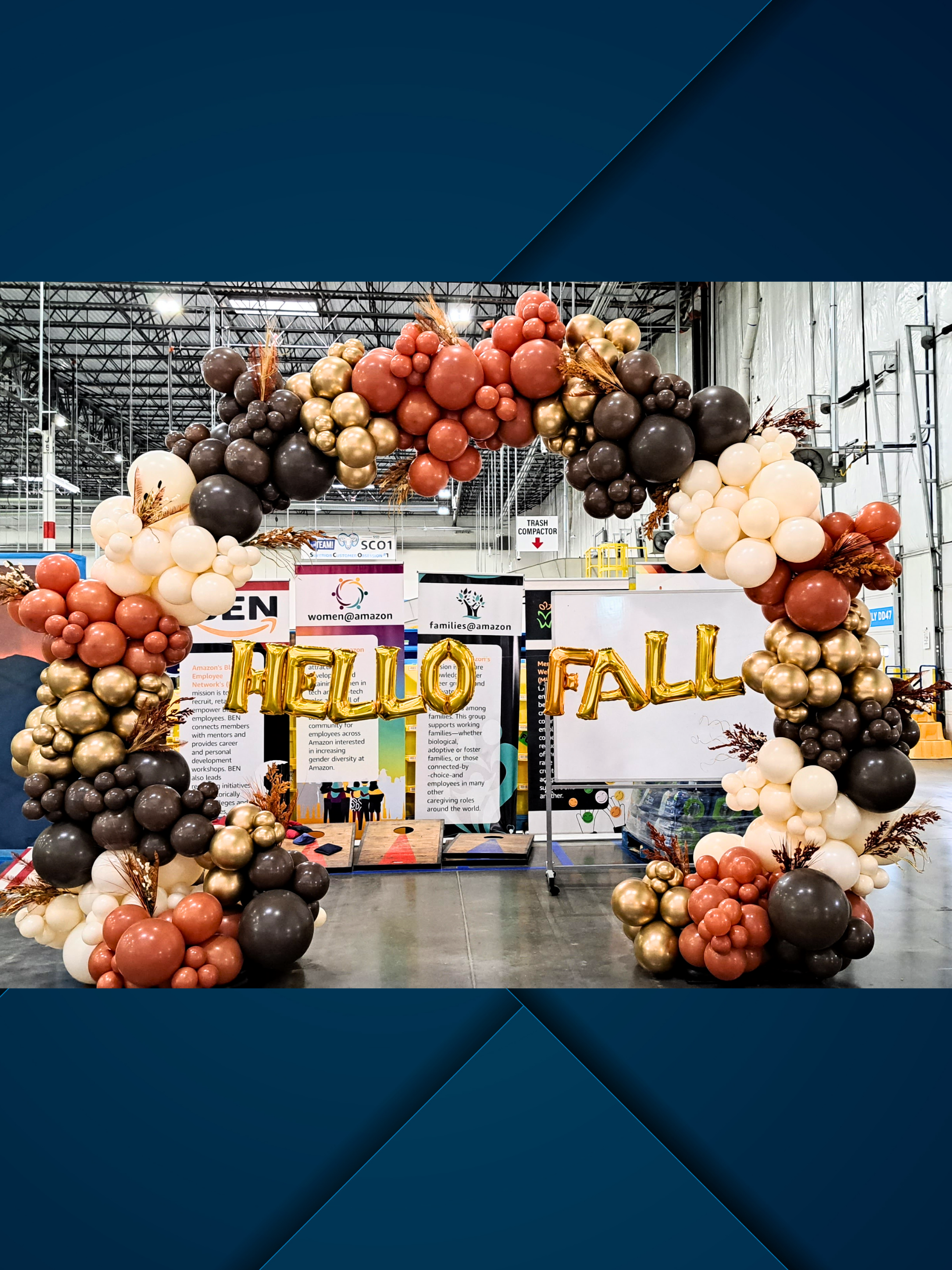 Three Quarter Balloon Organic Garland