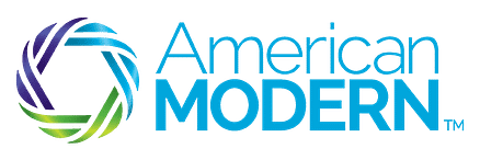 American Modern logo with blue and green circular icon and blue text