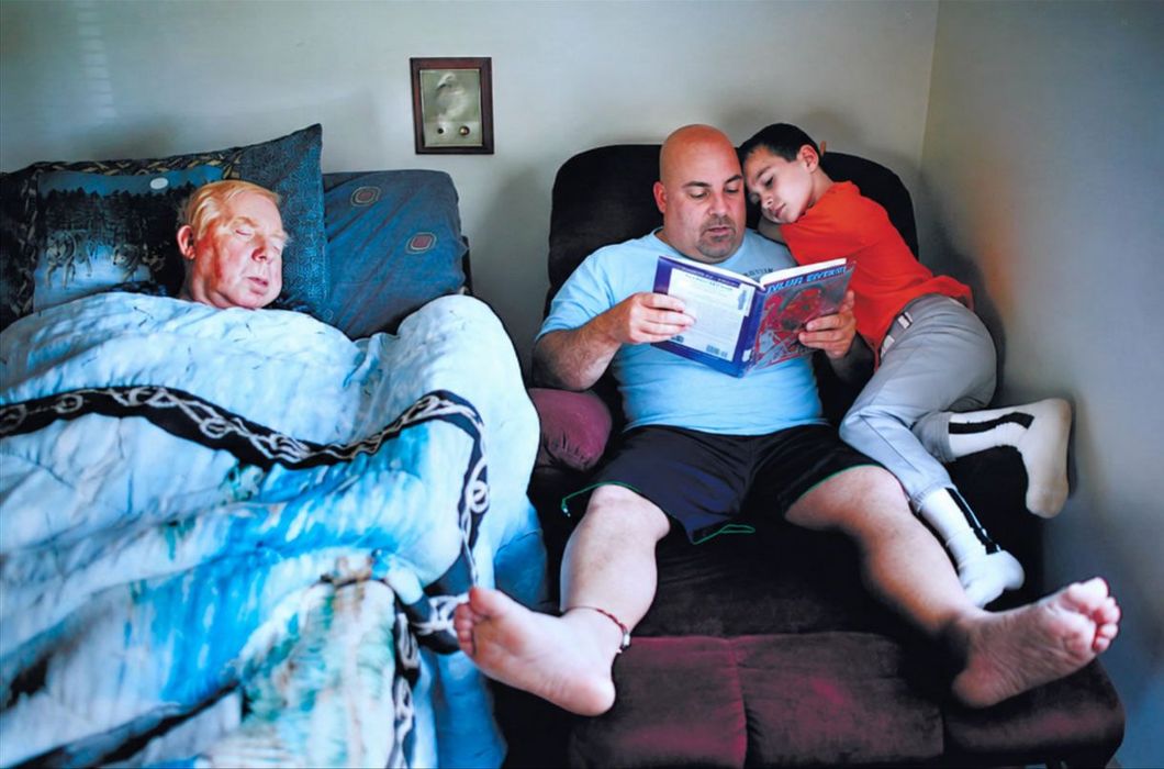 Jim Kennedy with his son and dad.