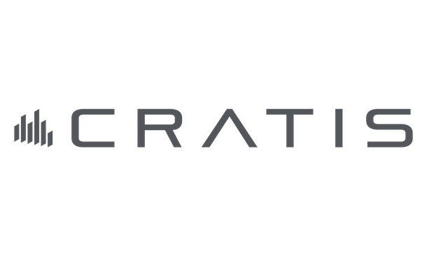A logo for a company called cratis on a white background.