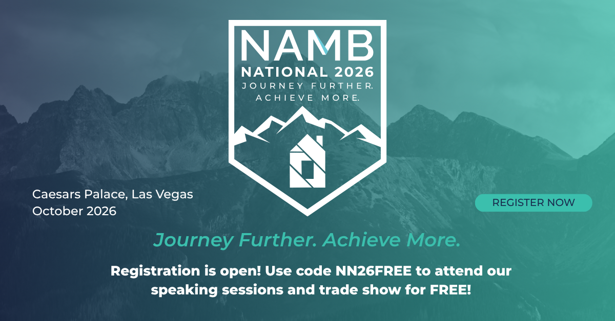 NAMB National 2024 tourism conference banner with teal mountains and “Early Bird Registration Now Open” text