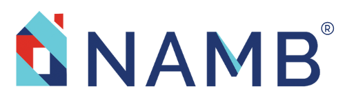 NAMB logo with a blue and red house icon and navy blue text on a white background