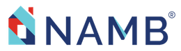 NAMB logo with a blue and red house icon and navy blue text on a white background