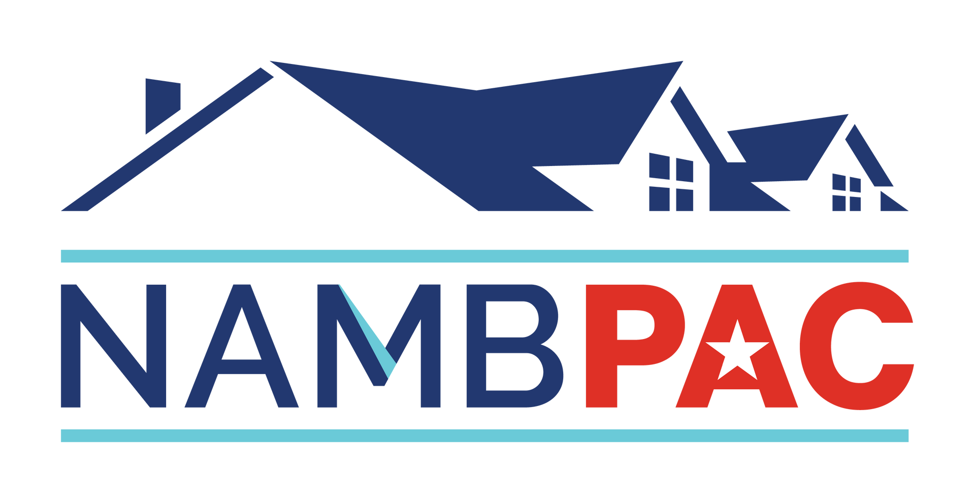 NAMBPAC logo with blue roofline and red-and-blue text on white background