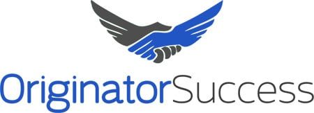 OriginatorSuccess logo with blue and black handshake icon above the wordmark