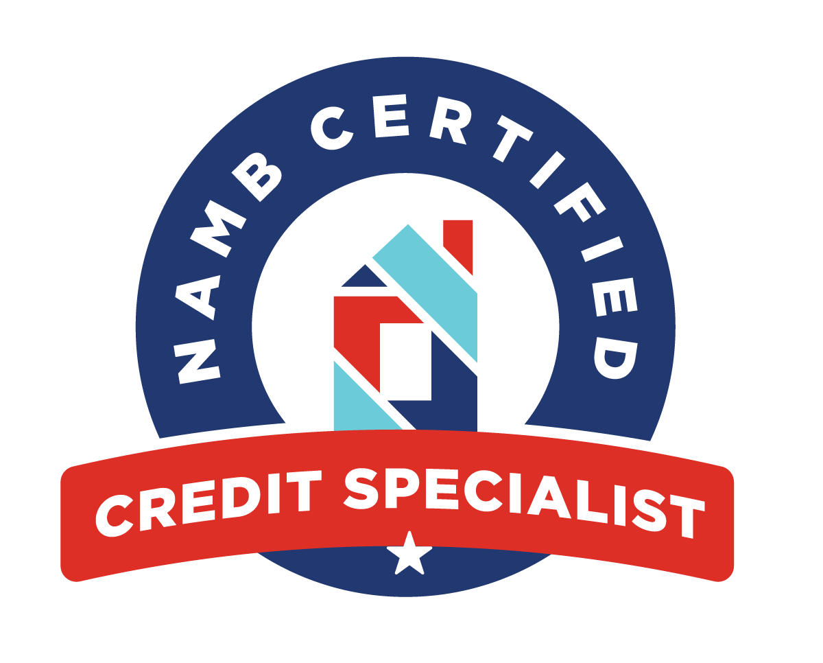 ccs_logo NAMC Certified Credit Specialist badge logo in blue, red, and white