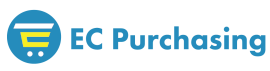 EC Purchasing logo with blue shopping cart icon and teal text