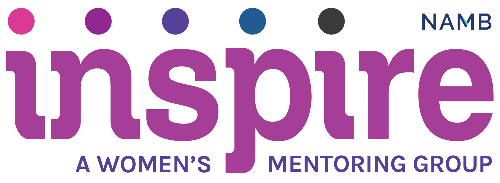 inspire-logo_4c NAMB Inspire logo in purple and blue with “A women’s mentoring group” tagline