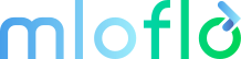 Blue “moflo” logo with a green leaf on the final letter