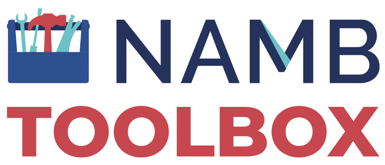 namb-toolbox-trans NAMB Toolbox logo with blue toolbox icon and red-blue text