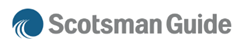 Scotsman Guide logo in blue and gray text with a blue swirl icon