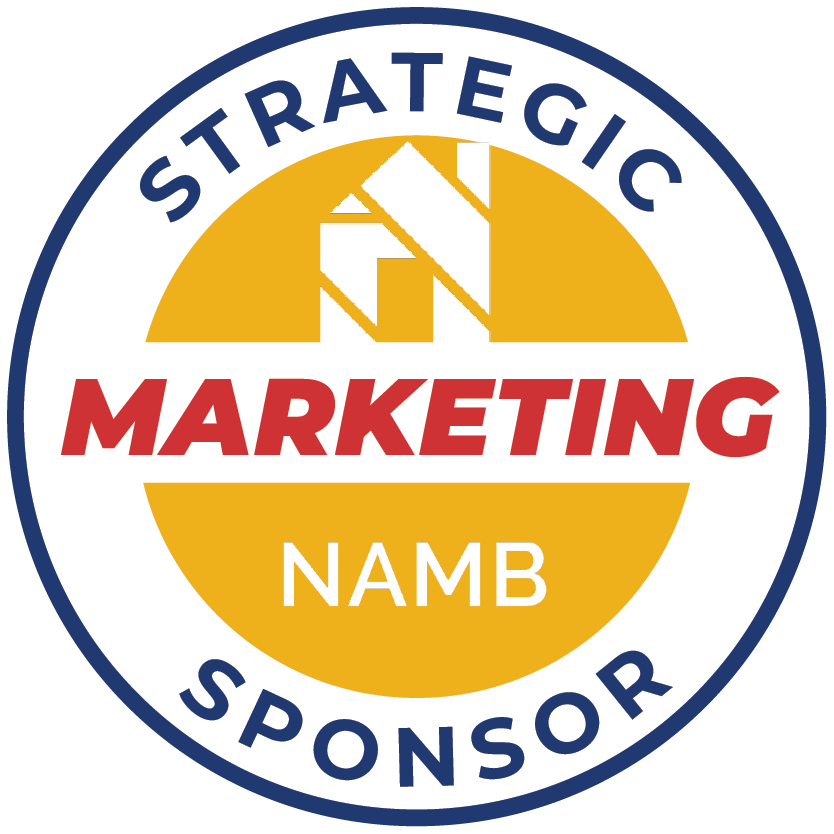 Strategic Sponsor badge with orange and blue NAMB marketing logo