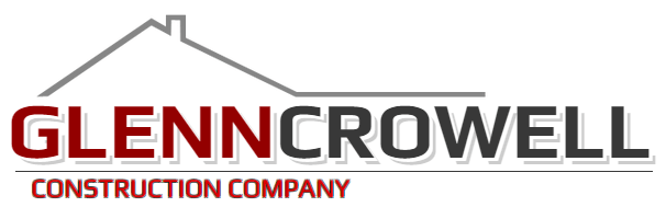 The logo for the glenncrowell construction company