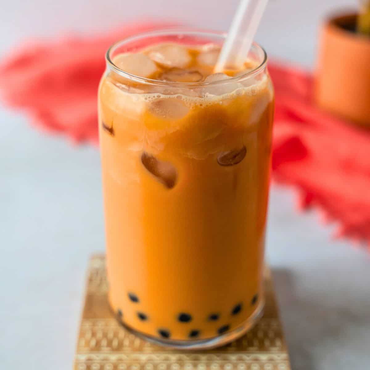 thai tea with ice