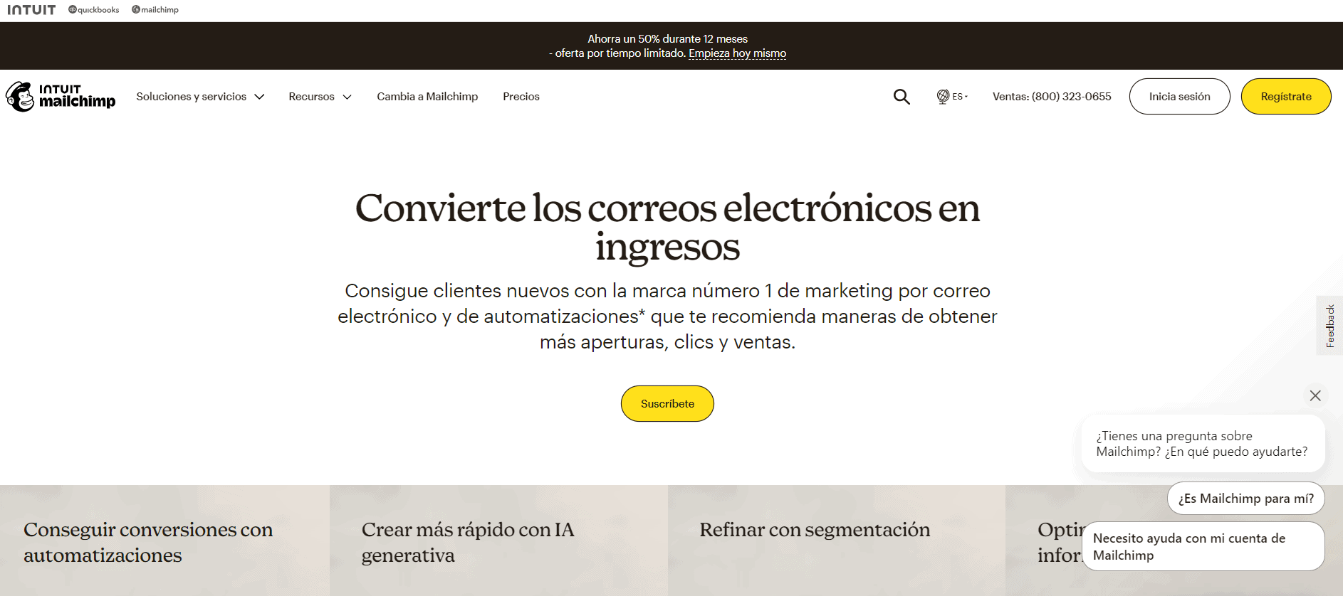 Herramienta de email marketing Mailchimp
