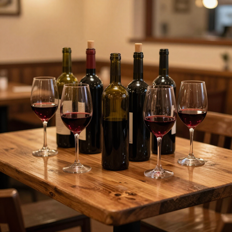 Vini di produzione propria dell'Osteria Dal Cugino, enoteca a Dipignano