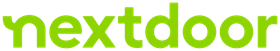 A green nextdoor logo on a white background