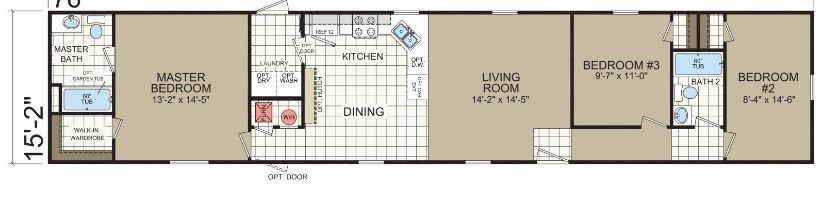 The Boone Creek Floorplan — McArthur, OH — Remy's Mobile Homes