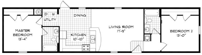 The Boone Creek Floorplan — McArthur, OH — Remy's Mobile Homes
