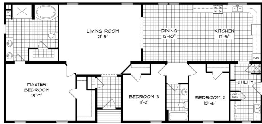The Whispering Forest Floorplan — McArthur, OH — Remy's Mobile Homes The Whispering Forest Floorplan — McArthur, OH — Remy's Mobile Homes