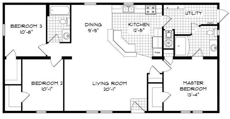 The Boone Creek Floorplan — McArthur, OH — Remy's Mobile Homes The Boone Creek Floorplan — McArthur, OH — Remy's Mobile Homes