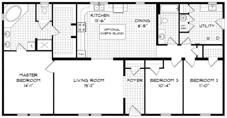 The Willow Forest Floorplan — McArthur, OH — Remy's Mobile Homes The Willow Forest Floorplan — McArthur, OH — Remy's Mobile Homes