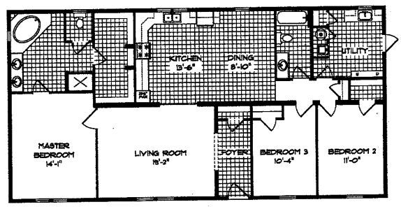 The Boone Creek Floorplan — McArthur, OH — Remy's Mobile Homes