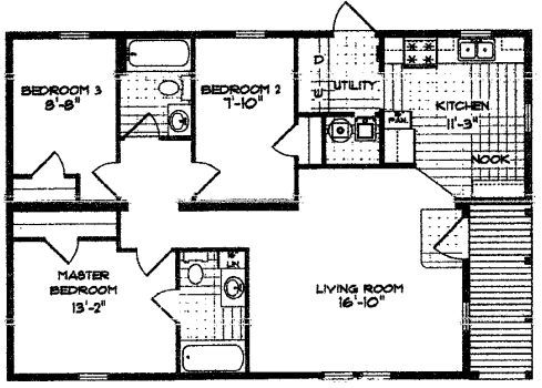 The Boone Creek Floorplan — McArthur, OH — Remy's Mobile Homes