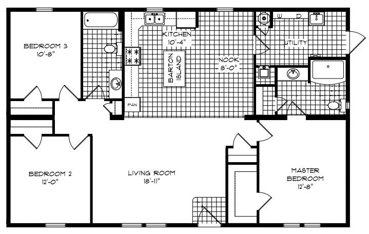 The Boone Creek Floorplan — McArthur, OH — Remy's Mobile Homes The Boone Creek Floorplan — McArthur, OH — Remy's Mobile Homes