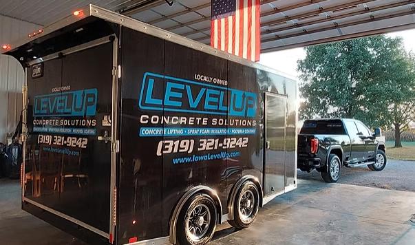 Black trailer with
