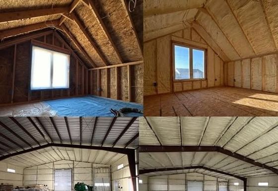 Before and after photos showing concrete leveling. The after photo shows a level surface. A company logo and contact info.