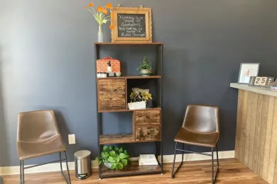 The waiting area at Oasis Healthcare