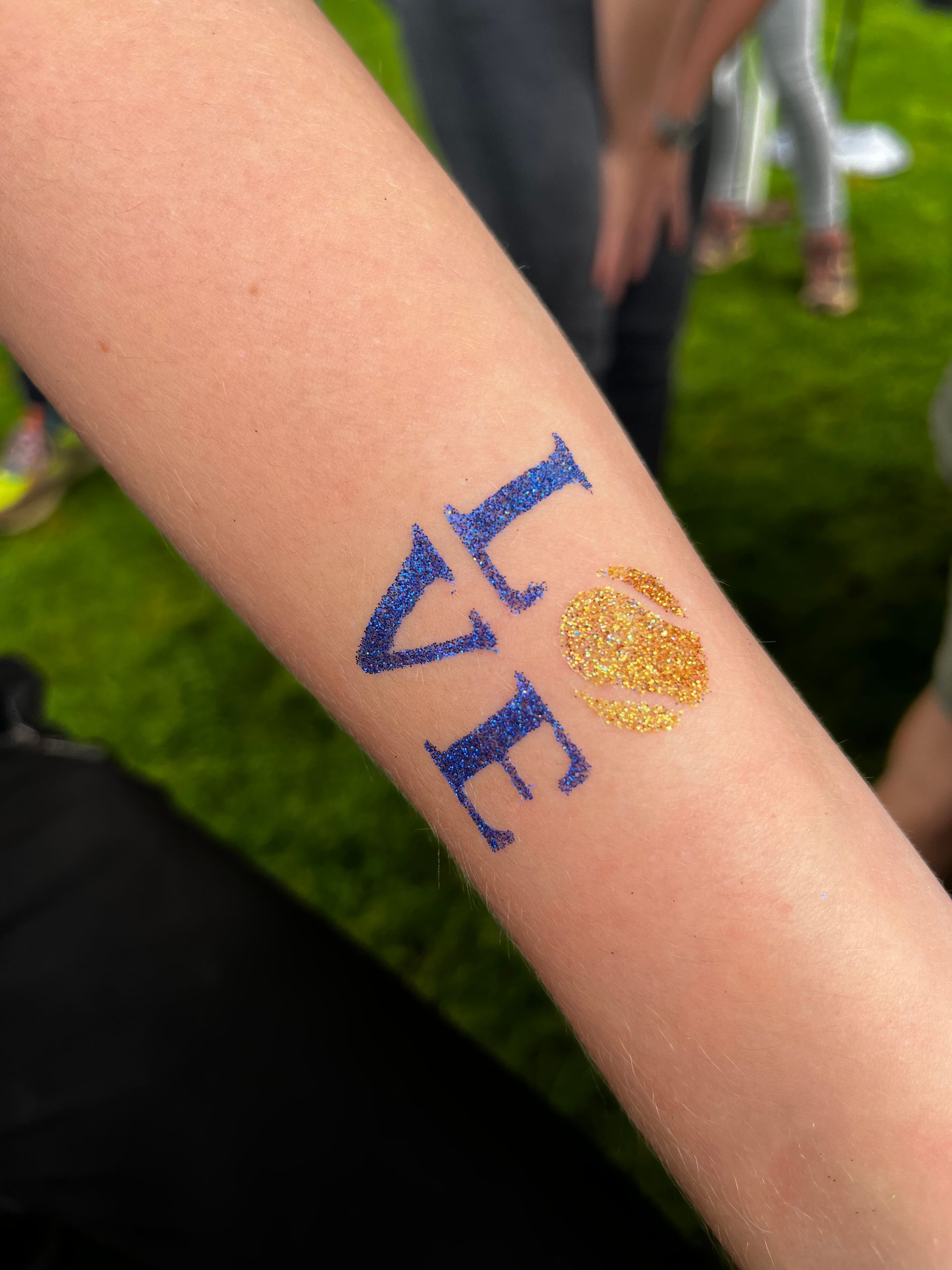 Tennis Glittertatto