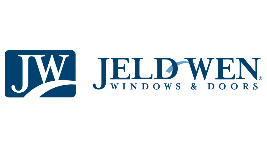 JELD-WEN logo: Dark blue square with