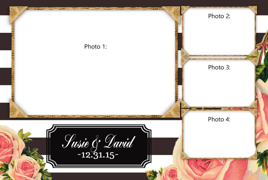 032 Striped floral