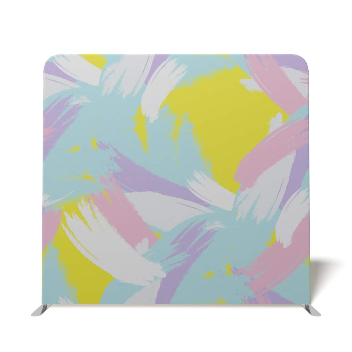 Blue, Pink & Yellow Paint