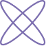 A four-pointed, light purple star shape with rounded, petal-like tips.