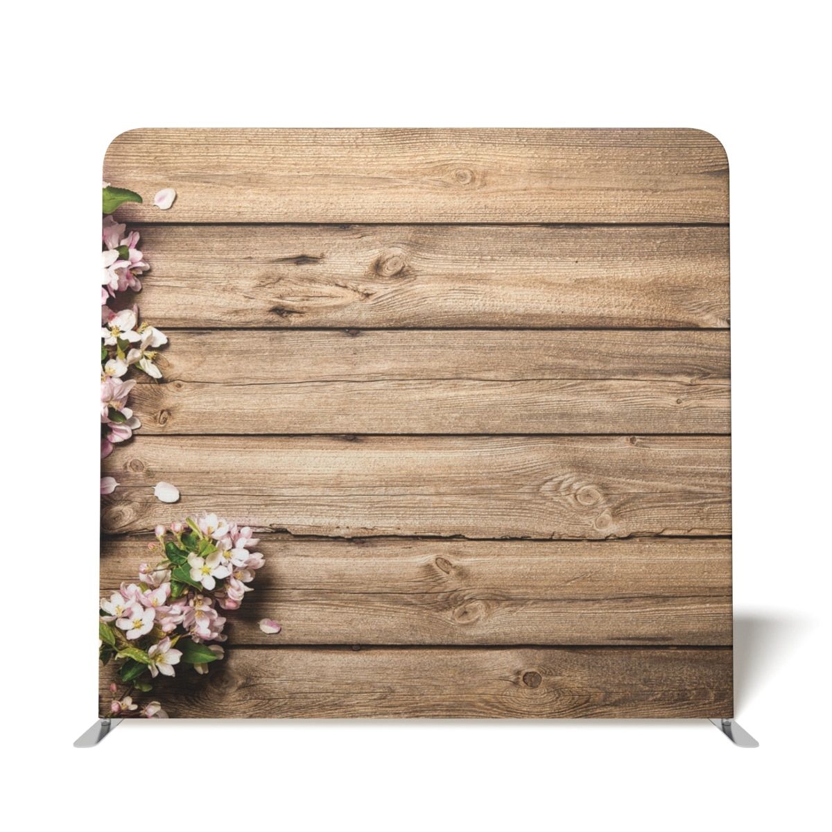 Wooden With Pink Flowers