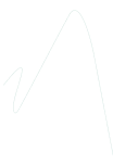 A white, thin, continuous line drawing of a sharp, mountain-like peak against a solid black background.