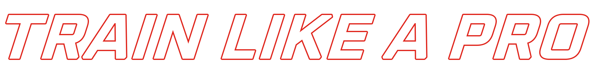 The word train is written in red on a white background.