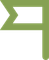 A green arrow pointing to the right on a white background.