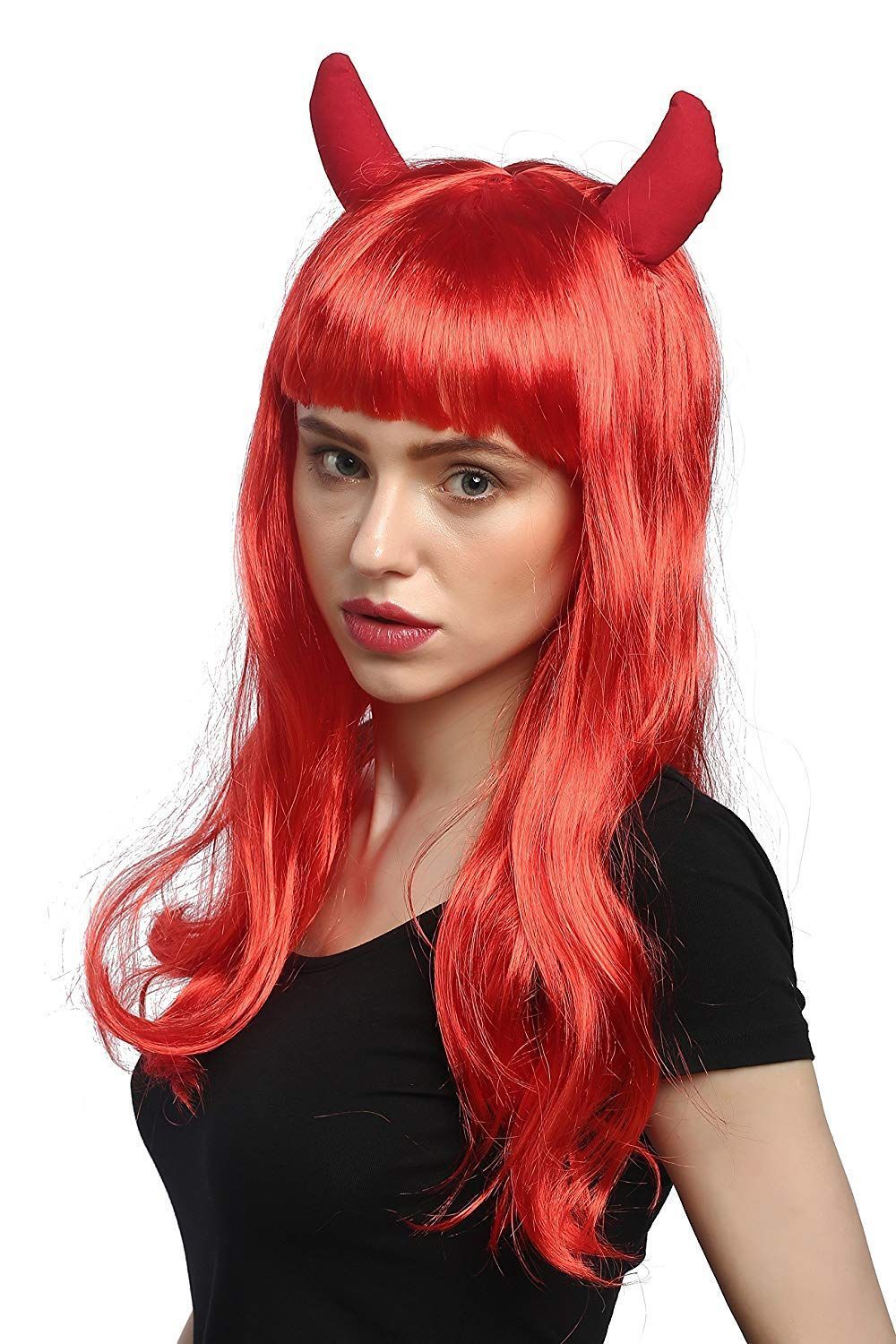 Peluca DIABLO ROJA