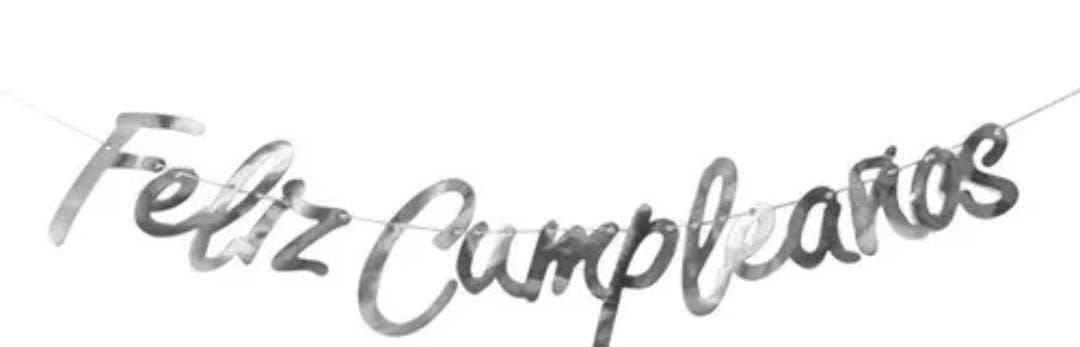 Guirnalda Tipografica Feliz Cumpleaños