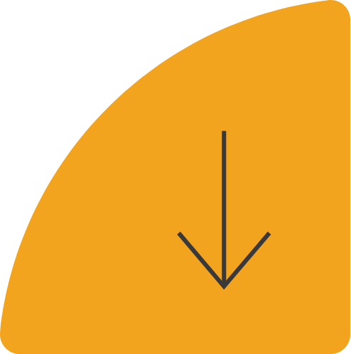 Orange rounded-square icon with a black downward arrow