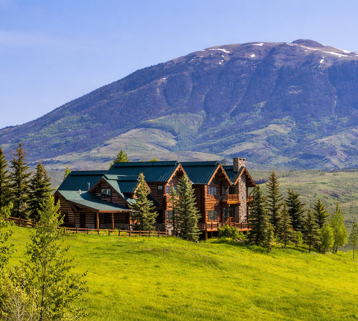 Silverthorne, CO Mountain lodge in valley Silverthorne, CO Mountain lodge in valley