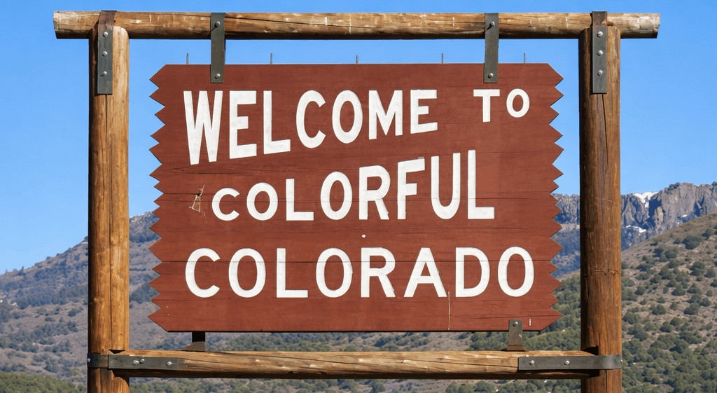 Welcome to Colorado Sign Welcome to Colorado Sign
