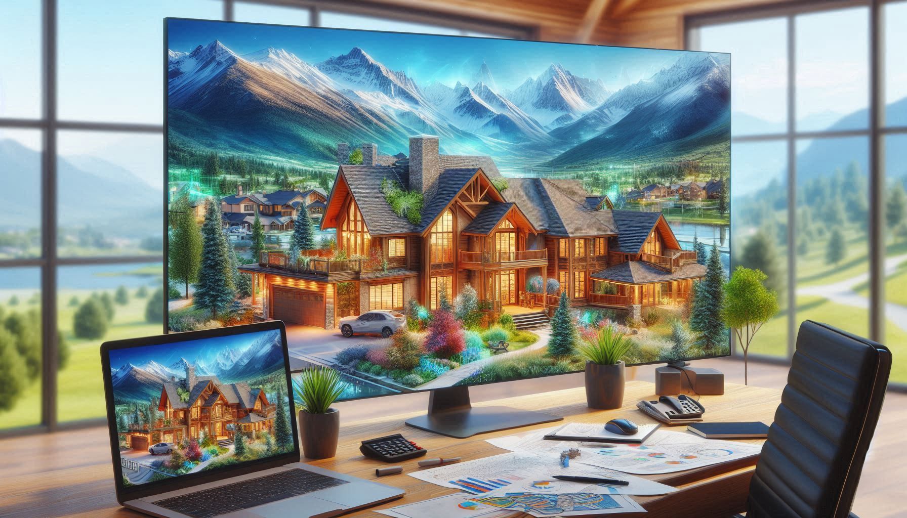 desk of real estate agent Colorado