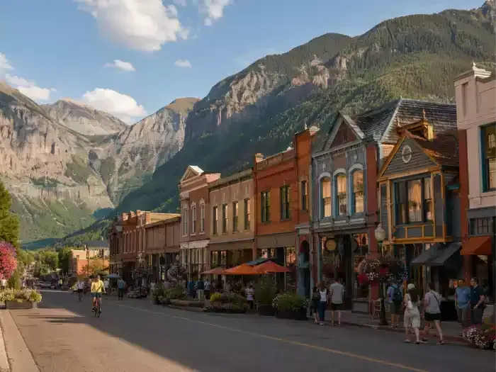 Downtown Telluride Neighborhood in Telluride, Colorado