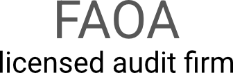 audit firm licensed by FAOA
