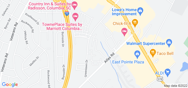 Map of business location